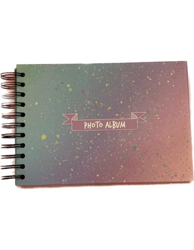 PHOTO ALBUM ITOTAL DRIPPING CON ADESIVI COLORATI 215x150mm 30 PG.