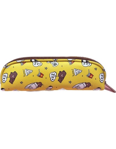LINE FRIEND ASTUCCIO STONDATO GIALLO CON ORSACCHIOTTI 