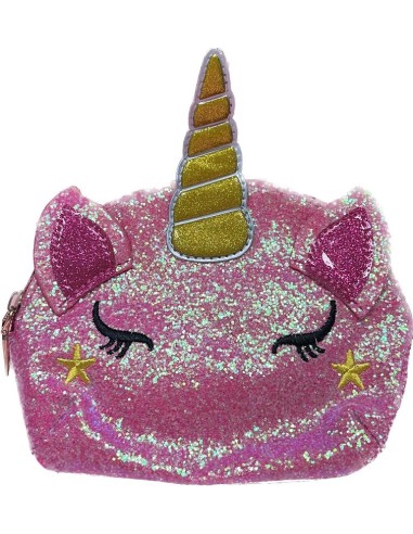 BORSETTA UNICORNO CON BRILLANTINI IN PVC 3 VERSIONI