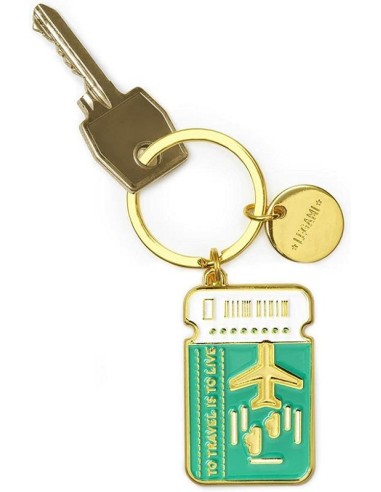 PORTACHIAVI LEGAMI WHAT A KEY RING BIGLIETTO DA VIAGGIO