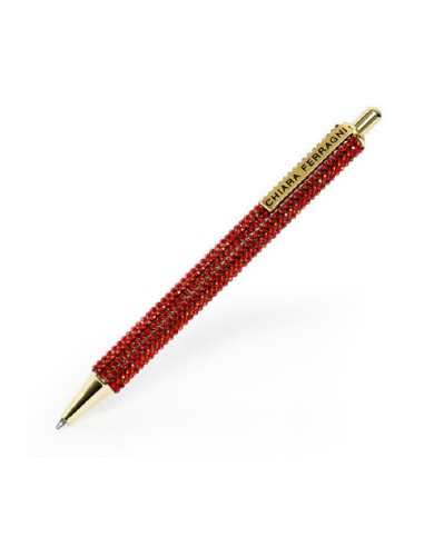 PENNA SFERA A SCATTO CON STRASS CHIARA FERRAGNI PIGNA