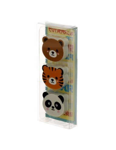 SET DI 3 GOMME DA CANCELLARE - ANIMALI DOLCI