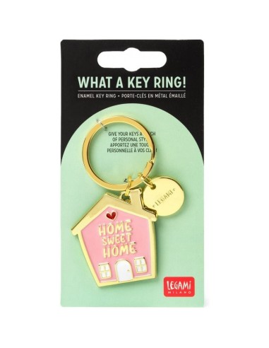 PORTACHIAVI LEGAMI WHAT A KEY RING HOME SWEET HOME
