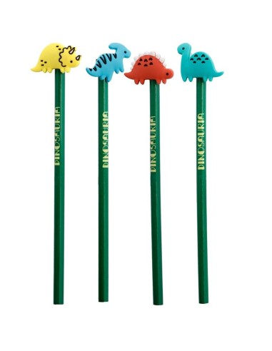 MATITA CON COPRIMATITA IN PVC - DINOSAURO
