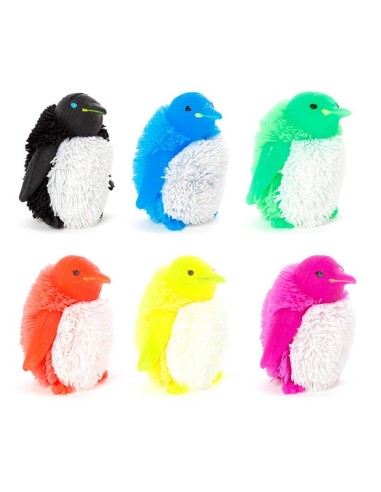 ANIMALI MORBIDI DA SCHIACCIARE CON LED - PINGUINO