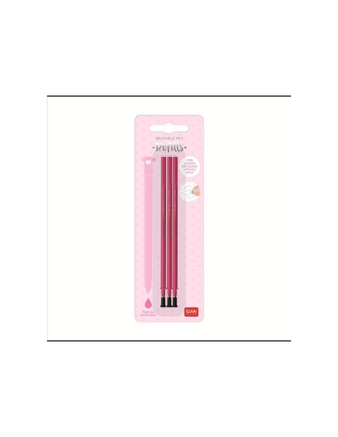 LEGAMI REFILL PER PENNA GEL CANCELLABILE ROSA 3 PZ.