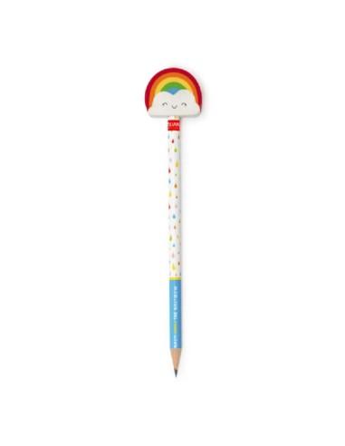 MATITA LEGAMI CON ARCOBALENO IN GOMMA AFTER RAIN COME THE RAINBOW