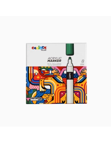 CARIOCA PLUS ACRYLIC MARKER - 8