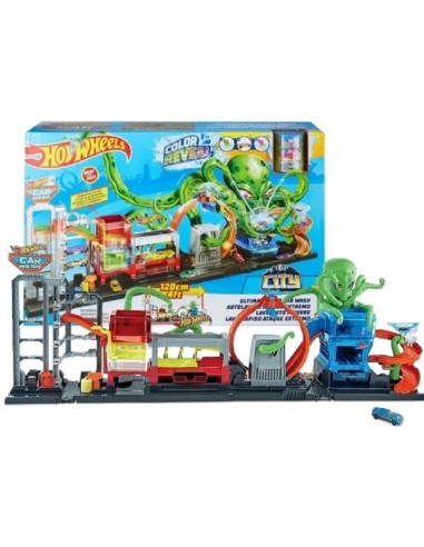 Hot Wheels - Playset City Mega Autolavaggio Color Reveal