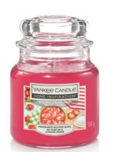 CANDELA GIARA PICCOLA YANKEE CANDLE - SUGARED STRAWBERRIES
