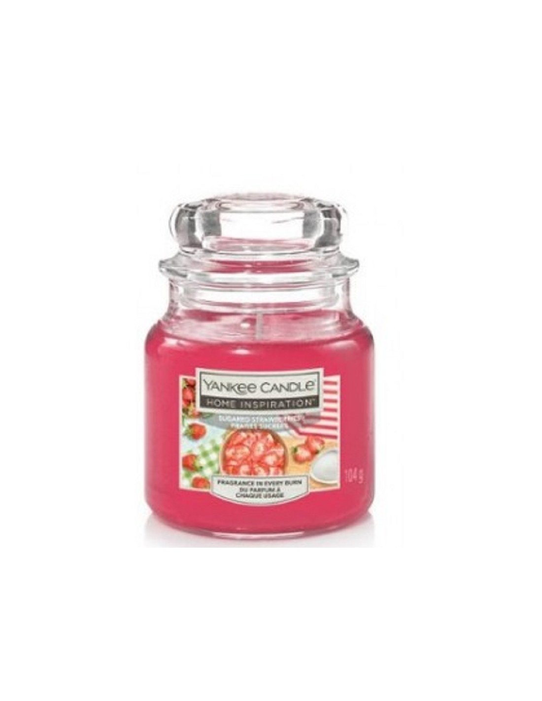 CANDELA GIARA PICCOLA YANKEE CANDLE - SUGARED STRAWBERRIES