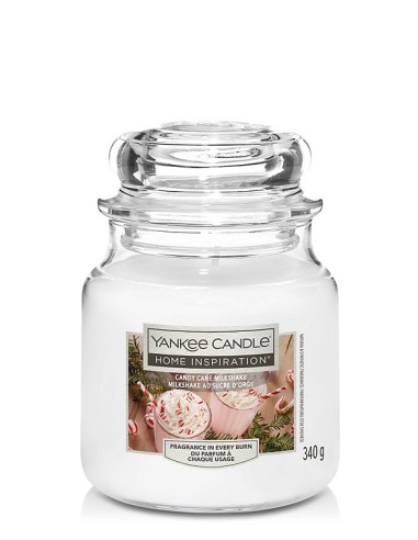CANDELA GIARA PICCOLA YANKEE CANDLE - CANDY CANE MILKSHAKE