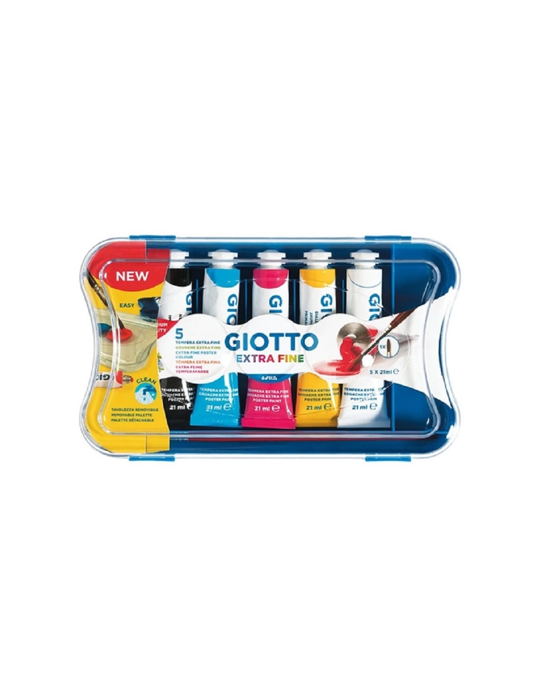 COLORI A TEMPERA GIOTTO 7 A 5 21ml | Guida Book Store