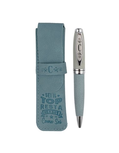 PENNA PERSONALIZZATA IN BAMBOO - LETTERA C