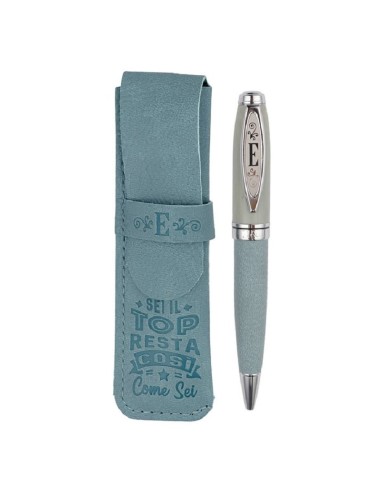 PENNA PERSONALIZZATA IN BAMBOO - LETTERA E