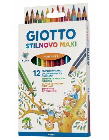 PASTELLI GIOTTO STILNOVO MAXI CONF. DA 12