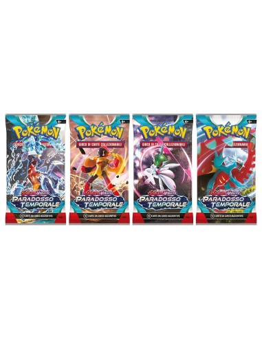 POKEMON BUSTINA CON 10 CARTE, SCARLATTO e VIOLETTO PARADOSSO TEMPORALE