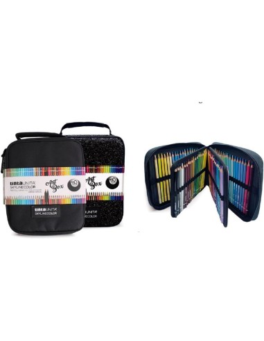 ASTUCCIO ART BOX 110 COLORI NERO GLITTER