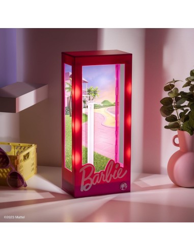 LAMPADA E SCATOLA PER ESPOSIZIONE BAMBOLE BARBIE 