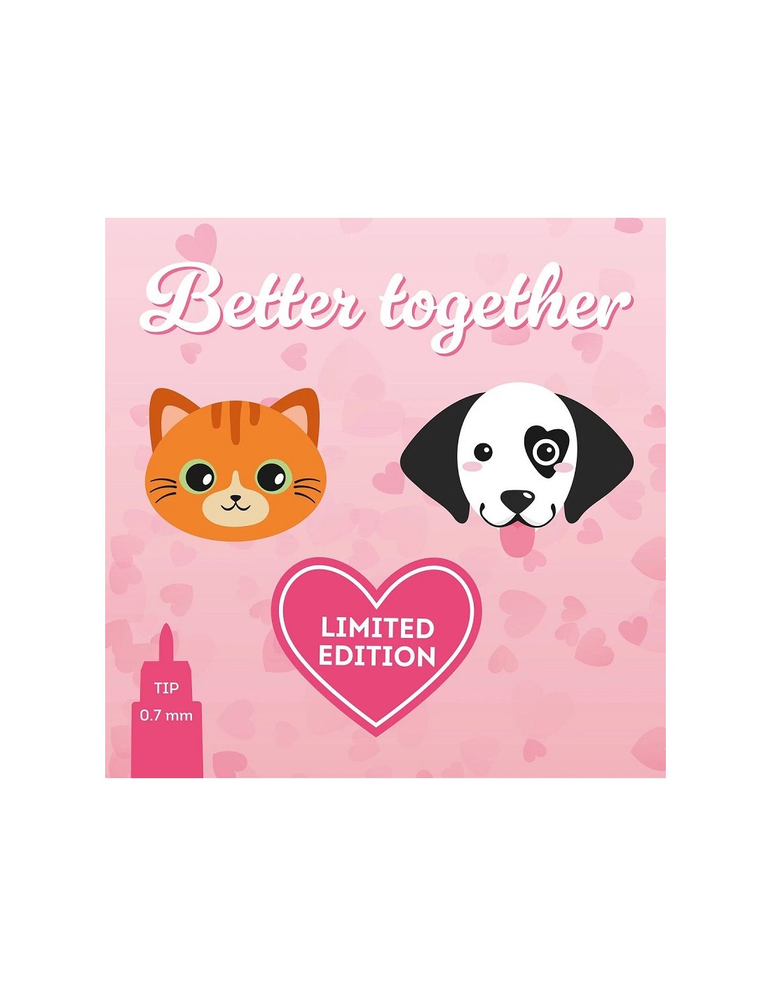 SET DI 2 PENNE CANCELLINE LEGAMI ED. SAN VALENTINO - BETTER TOGETHER