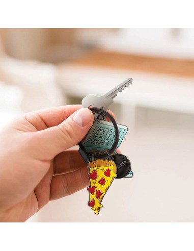 SET DI 2 PORTACHIAVI IN METALLO SMALTATO LEGAMI - WHAT A KEY RING!