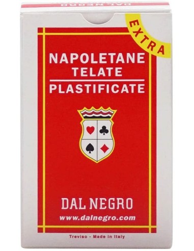 CARTE DA GIOCO NAPOLETANE DAL NEGRO - EXTRA ROSSO