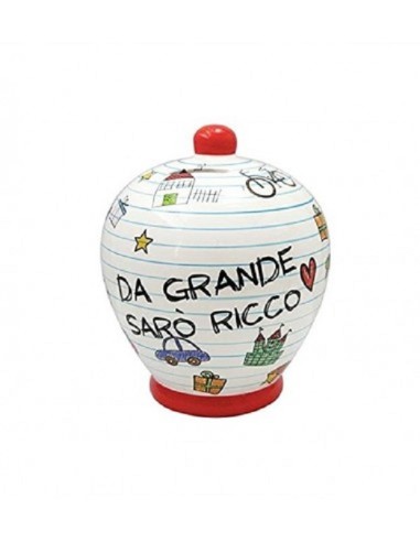SALVADANAIO IN CERAMICA - DA GRANDE SARO' RICCO