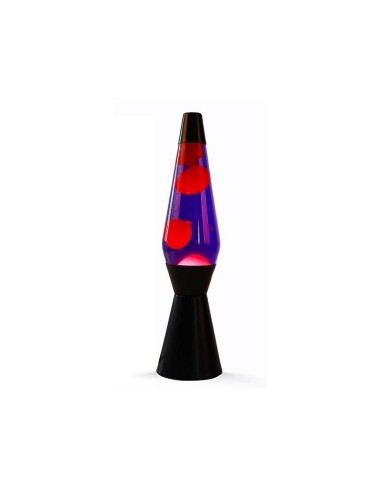 I-Total - Lava Lamp - Viola Con Lava Rosa - Base Nera
