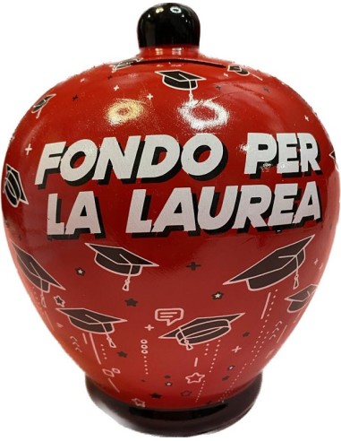 SALVADANAIO IN CERAMICA - FONDO PER LA LAUREA