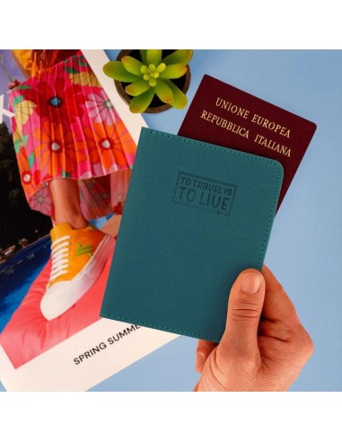 PORTA PASSAPORTO LEGAMI - PETROL BLUE