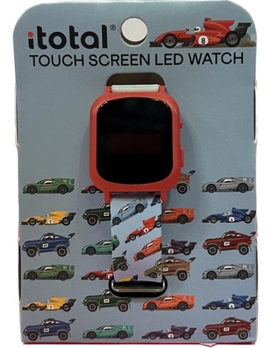 ITOTAL TOUCH SCREEN LED WATCH QUADRANTE ROSSO CINTURINO MACCHINE