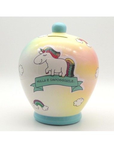 SALVADANAIO IN CERAMICA - NULLA E' IMPOSSIBILE