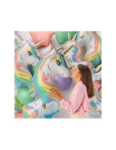 PALLONCINO MYLAR 39''/99cm - UNICORNO