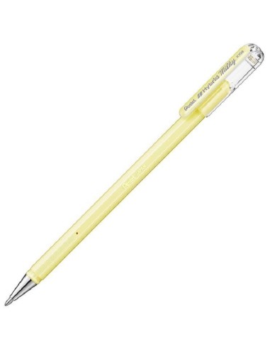 PENNA PENTEL HYBRID MILKY 0.8 PASTEL GIALLO