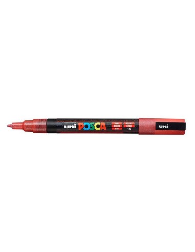 PENNARELLO UNI POSCA GLITTER - ROSSO