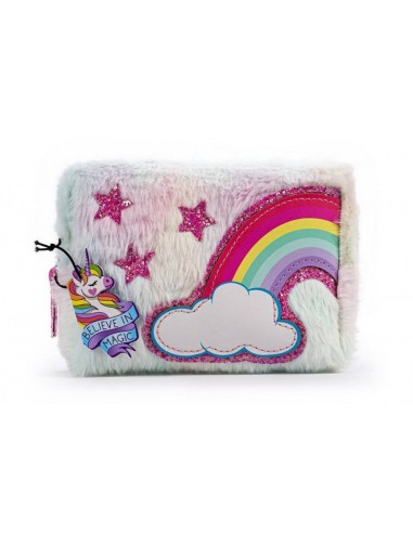 POCHETTE PELUCHE UNICORNO