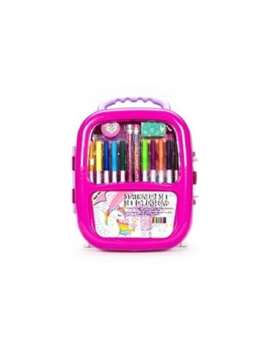 STATIONERY SET TROLLEY TRI-COASTAL UNICORN