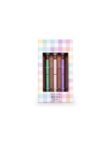 SET 3 PENNE GLITTER TRI-COASTAL