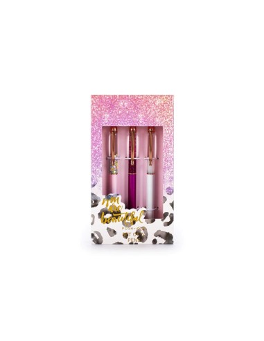 SET 3 PENNE HOLOGRAPHIC FOIL TRI-COASTAL WOMAN TRANSITIONAL