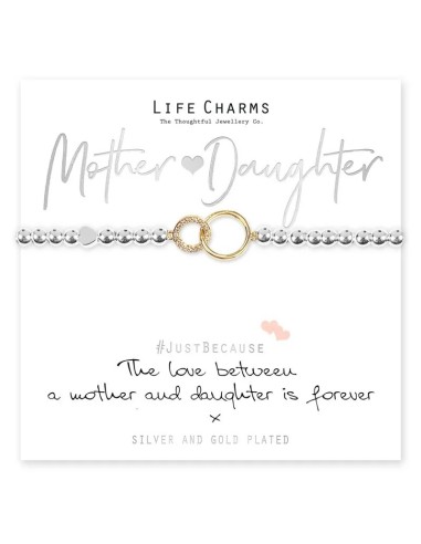 BRACCIALETTO LIFE CHARM LOVE BETWEEN MOTHER & DAUGHTER