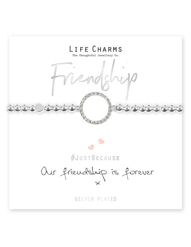 BRACCIALETTO LIFE CHARM FRIENDSHIP FOREVER