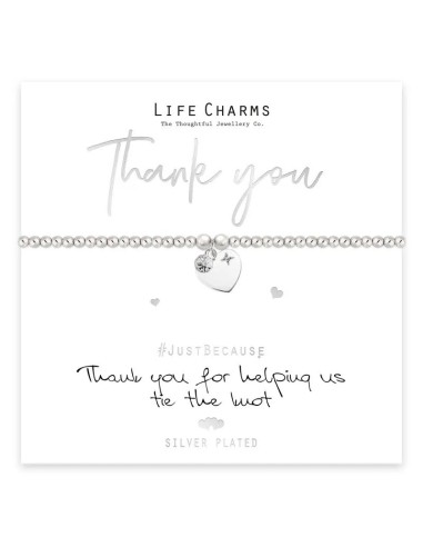BRACCIALETTO LIFE CHARM THANK YOU