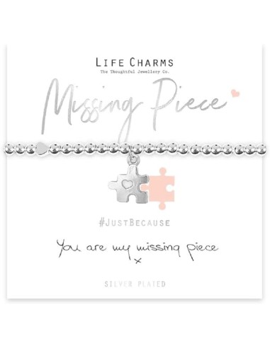 BRACCIALETTO LIFE CHARM YOU ARE MY MISSING PIECE