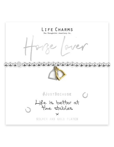 BRACCIALETTO LIFE CHARM LIFE IS BETTER AT THE STABLES