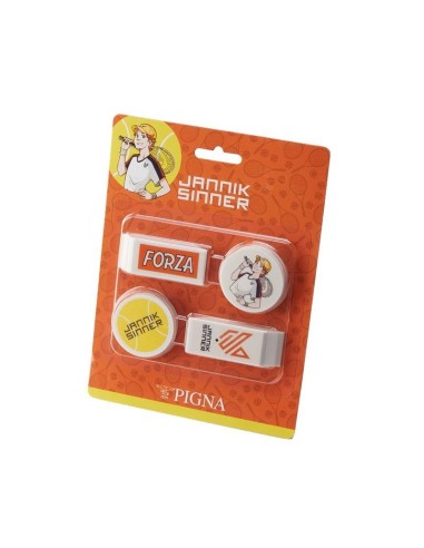 SET 4 GOMME DA CANCELLARE JANNIK SINNER