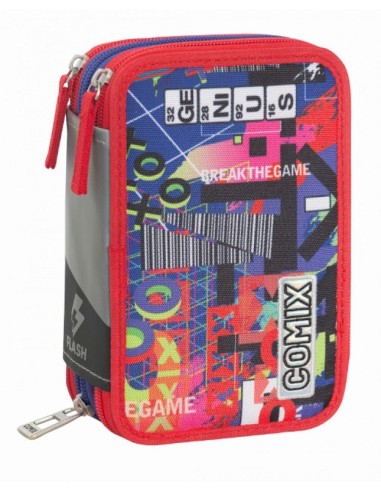 ASTUCCIO 3 ZIP COMIX FLASH ENJOY GENIUS