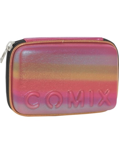 ASTUCCIO MAXI ZIP COMIX RAINBOW FUCSIA