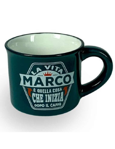 TAZZINA DA CAFFE' CON NOME - MARCO