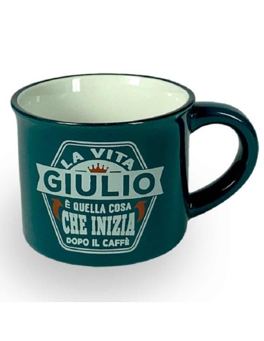 TAZZINA DA CAFFE' CON NOME - GIULIO