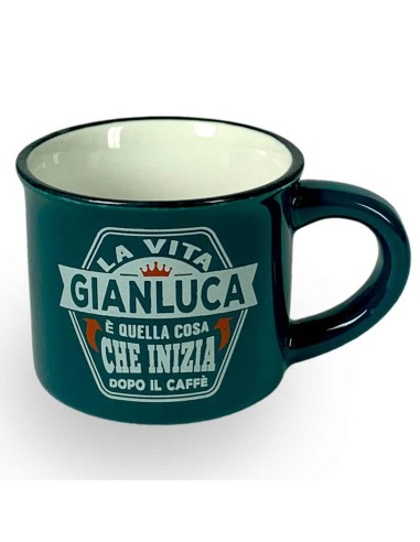 TAZZINA DA CAFFE' CON NOME - GIANLUCA